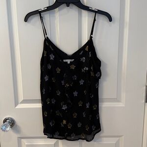 Rebecca Minkoff Black Camisole with Star Accents